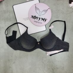 Áo lót Victoria Secret nửa ngực không nâng mút mỏng thun lạnh màu đen kim sa 430886srs (Sao chép)