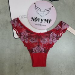 Quần lót Victoria Secret nửa mông ren màu đỏ thêu hoa 431438qca (Copy)