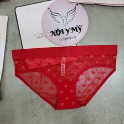 Quần lót Victoria Secret  nguyên mông ren màu đỏ 431574sst
