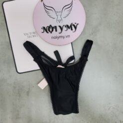 Quần lót Victoria Secret nửa mông thun lạnh phối ren phía sau đính nơ màu đen 431451qb4 (Sao chép)