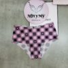 Quần lót Pink nửa mông thun lạnh không viền màu caro hồng 416227 (Copy)