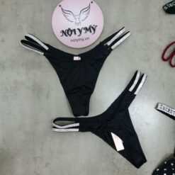 Quần lót Victoria Secret lọt khe dây thun lạnh đính đá màu xanh lá 333688qfz