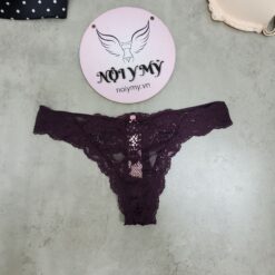 Quần lót Victoria Secret lọt khe ren màu tím sẫm 417750qnb (Sao chép)