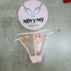 Quần lót Victoria Secret lọt khe dây ren màu cam hoa 425500qca (Copy)