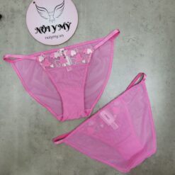 Quần lót Pink bikini ren lưới màu hồng tim 431003qax