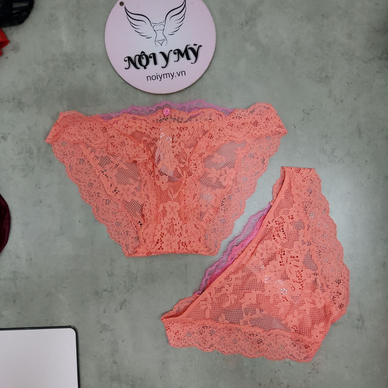 Quần lót Victoria Secret bikini ren màu cam 27213784