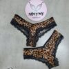 Quần lót Victoria Secret nửa mông thun lạnh phối ren màu da beo 27253394 (Sao chép)