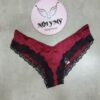 Quần lót Victoria Secret nửa mông thun lạnh phối ren màu đỏ đô 424054qd4 (Copy)