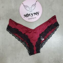 Quần lót Victoria Secret nửa mông thun lạnh phối ren màu đỏ đô 424054qd4 (Copy)