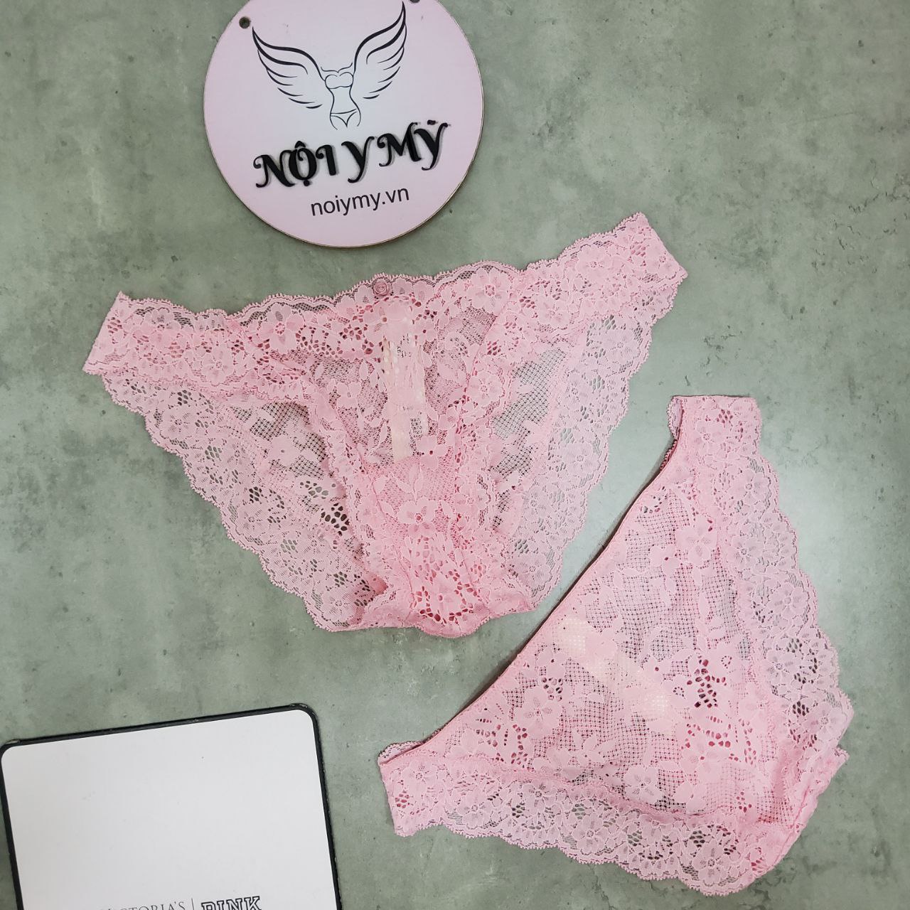 Quần lót Victoria Secret bikini ren màu hồng 425520qky