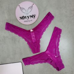 Quần lót Victoria Secret lọt khe ren màu tím 434160qcj (Sao chép)