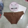 Quần lót Victoria Secret bikini thun lạnh phối ren màu nâu 424223qg6