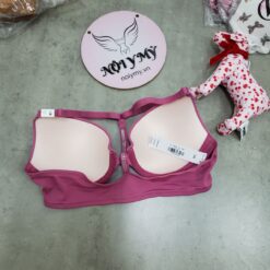 Áo lót Pink nâng vừa thun lạnh cài trước màu hồng tím đính đá 427457qbj