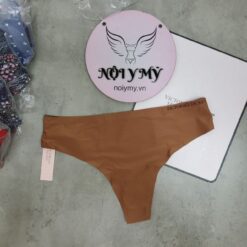 Quần lót Victoria Secret lọt khe thun lạnh không viền màu nâu caramel 428711qrg