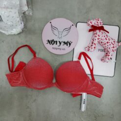 Áo lót Pink nâng nhiều thun lạnh màu đỏ kim sa 430646qd4