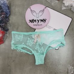 Quần lót Victoria Secret nửa mông ren lưới màu xanh ngọc 433661qcz