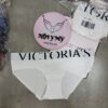 Quần lót Victoria’s Secret nguyên mông thun cotton lưng logo màu trắng 433665qbf