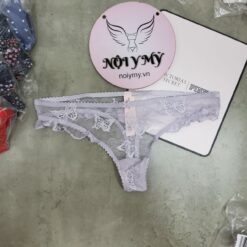 Quần lót Victoria Secret lọt khe ren lưới màu tím xám 433667qcj (Sao chép)