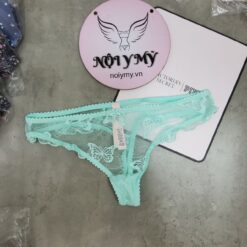 Quần lót Victoria Secret lọt khe ren lưới màu xanh ngọc 433667qcz (Sao chép)