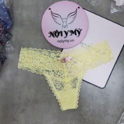 Quần lót Victoria Secret lọt khe ren màu vàng 419060qac