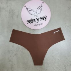 Quần lót Pink lọt khe thun lạnh không viền màu nâu socola 142061qrg (Sao chép)