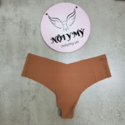 Quần lót Pink lọt khe thun lạnh không viền màu nâu caramel 416223qk2