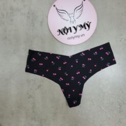 Quần lót Pink lọt khe thun lạnh không viền màu xám nude 423367 [HÃNG KHÔNG GẮN TEM]