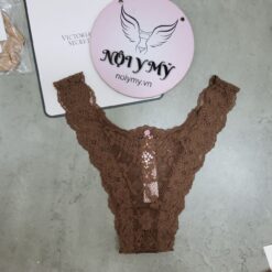 Quần lót Victoria Secret nửa mông ren lưng cao màu nâu 417745qg6 (Sao chép)
