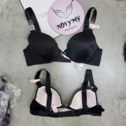 Áo lót Victoria Secret Very Sexy không nâng mút mỏng dây đính đá màu đen 423893qb4
