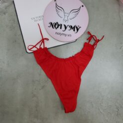 Quần lót Pink lọt khe thun gân lưng cao phối dây màu đỏ 425354qd4 (Sao chép)