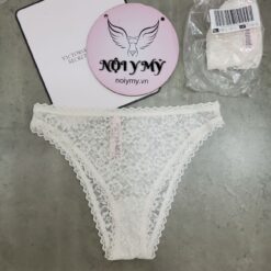 Quần lót Victoria Secret nửa mông ren lưng cao màu trắng 428872q9z