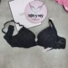 Áo lót Victoria Secret nâng vừa ren màu đen chấm bi 429374qb4