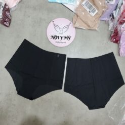 Quần lót Victoria Secret nguyên mông lưng cao thun lạnh không viền màu đen 429835qb4 (Sao chép)