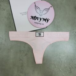 Quần lót Victoria Secret lọt khe thun cotton lưng đính đá màu hồng 431582qa6