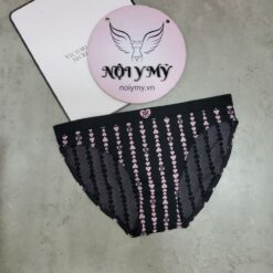 Quần lót Victoria’s Secret bikini thun Seamless màu đen hoạ tiết 431603qcx (Sao chép)