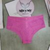 Quần lót Victoria Secret nửa mông thun lạnh không viền phía sau ren lưới màu hồng 433654qax