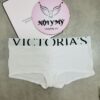 Quần lót Victoria Secret short thun cotton lưng logo màu trắng 433669qbf