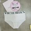 Quần lót Victoria’s Secret nguyên mông thun cotton lưng cao logo màu trắng 433672qbf