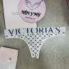 Quần lót Victoria Secret lọt khe thun cotton lưng logo màu trắng hoạ tiết 433679qcp (Sao chép)