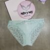 Quần lót Victoria’s Secret bikini thun cotton phối ren màu xanh ngọc nhạt 433685qcz