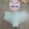 Quần lót Victoria’s Secret nửa mông cotton viền ren màu xanh ngọc 433697qfz