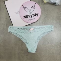Quần lót Victoria Secret lọt khe thun cotton phối ren màu xanh ngọc 433698qfz (Copy)