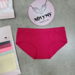 Quần lót Victoria’s Secret nguyên mông thun seamless màu hồng đậm  434678qax