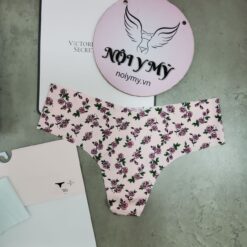 Quần lót Victoria’s Secret lọt khe thun lạnh không viền màu hồng hoa 423367 (Sao chép) (Sao chép)