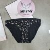 Quần lót Victoria’s Secret bikini thun cotton màu đen hoa 431716