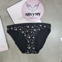 Quần lót Victoria’s Secret bikini thun cotton màu đen hoa 431716