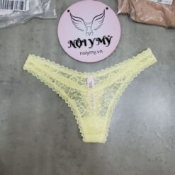 Quần lót Victoria Secret lọt khe ren màu vàng 429409qac