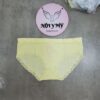 Quần lót Victoria’s Secret nguyên mông thun seamless viền ren vàng 433717qac