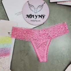 Quần lót Victoria Secret lọt khe ren màu hồng 434638qkq