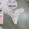 Quần lót Victoria Secret lọt khe ren phía sau đan dây màu trắng hoa 426048sp9